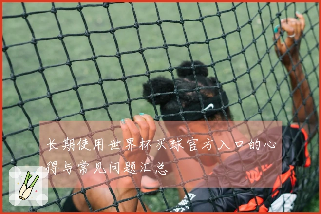 长期使用世界杯买球官方入口的心得与常见问题汇总